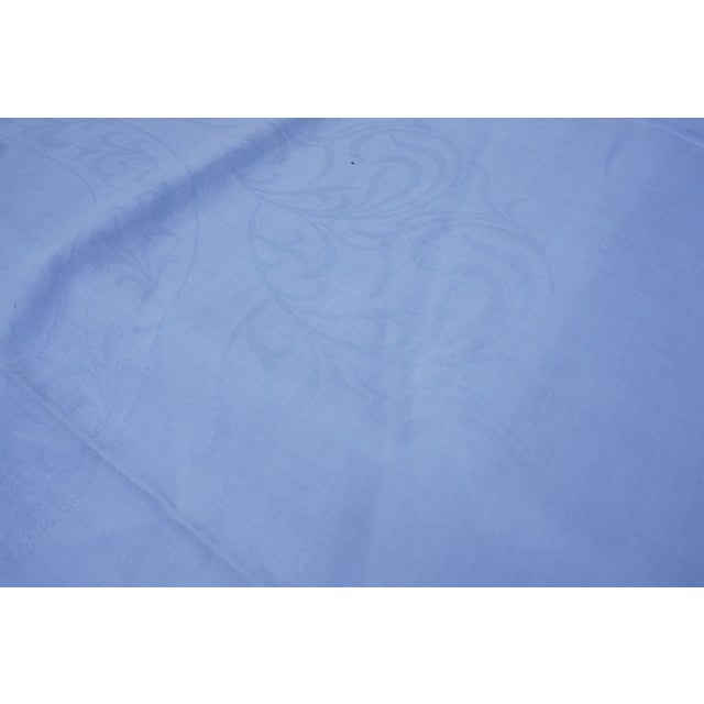 Damask Tablecloth with F B Monogram For Sale - Image 4 of 6