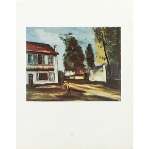 1950s After Maurice De Vlaminck "The Wine Shop", Full-Color Print