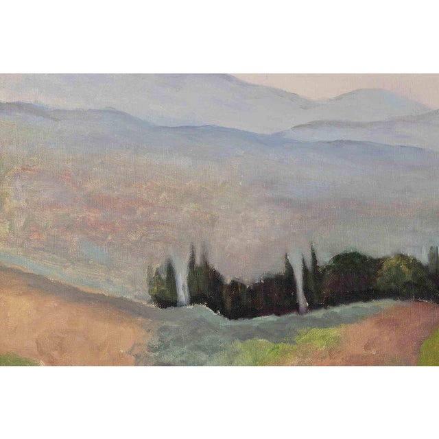 Francesco Settimj, Mountain Landscape, Oil Painting, Mid-20th Century For Sale - Image 4 of 5