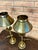 Stiffel Pair of Vintage Stiffel Brass Candlestick Lamps With Brass Shades For Sale - Image 4 of 10