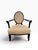 Textile Pair of Baker Furniture Upholstered Barrel Back Lounge Chairs With Oval Medallion Backs For Sale - Image 7 of 15