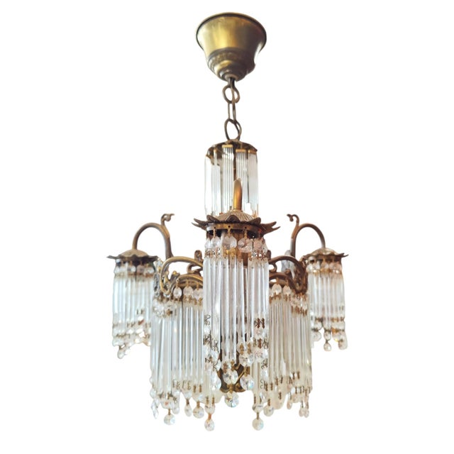 Art Nouveau Hanging Lamps, 1950s, Set of 3 For Sale - Image 4 of 7