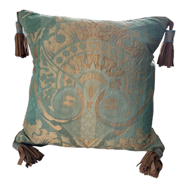 Opulent Damask Pillow For Sale