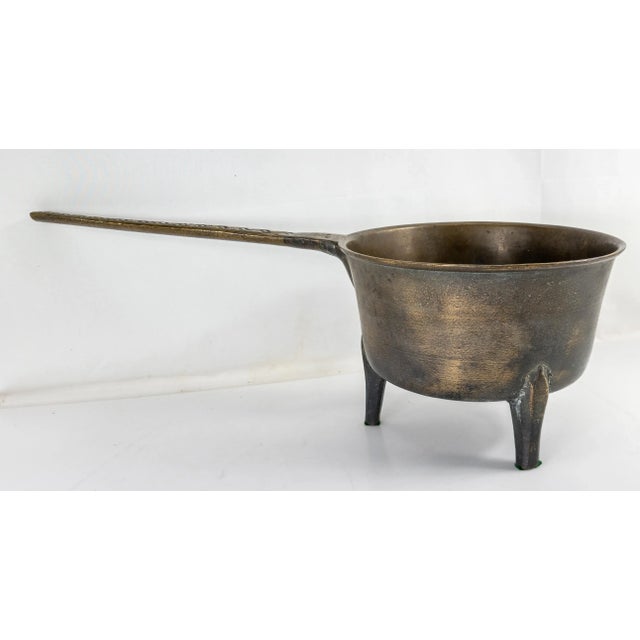 17th or 18th Century European Bronze Tripod Posnet Cook Pot With Handle For Sale - Image 13 of 13
