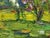 Abstract 1980s Abstract Oil Painting Green Garden Dupliy Sergey Alexandrov For Sale - Image 3 of 8