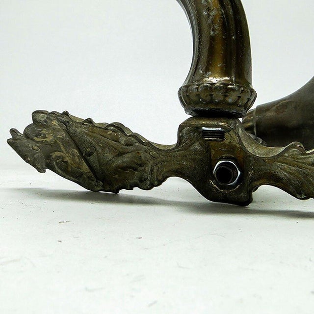 Eclectic Two-Armed Wall Lamp, Poland, 1950s For Sale - Image 4 of 8