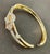 3.8 Carat Diamond 14 Karat Gold Cocktail Bangle Bracelet /cuff Estate 13.8 Gm For Sale - Image 9 of 18