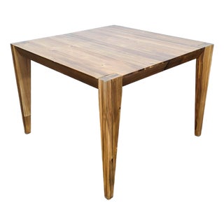 West Elm Anderson Solid Wood Expandable Dining Table For Sale