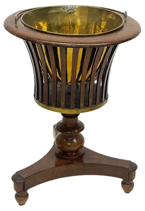 19th Century Dutch Walnut Tea Stove