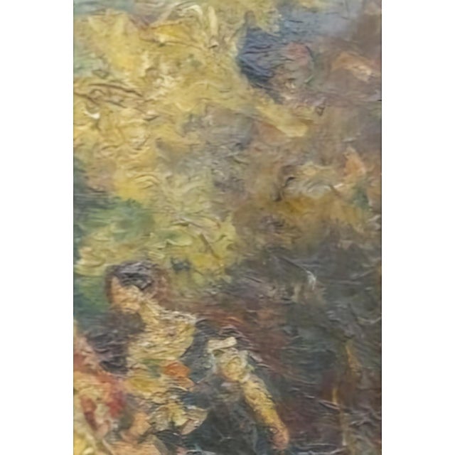 19th Century 19th Century Adolphe Monticelli (1824–1886), Signed Oil on Canvas "Three Elegant Ladies in a Park"+ Expert Certificate. For Sale - Image 5 of 13