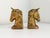Metal Mid 20th Century Brass Horse Head Bookends- a Pair For Sale - Image 7 of 9