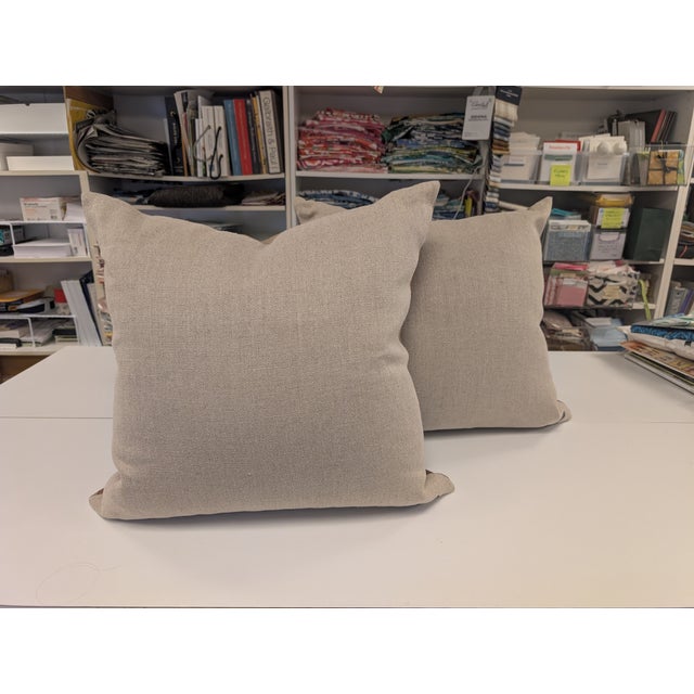 Ryan Studio Brown Striped Pillows For Sale - Image 4 of 7
