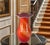 13 3/4 In. Tall Vintage Bulbous Scalloped Rim Cased White Orange Art Glass Vase For Sale - Image 14 of 15