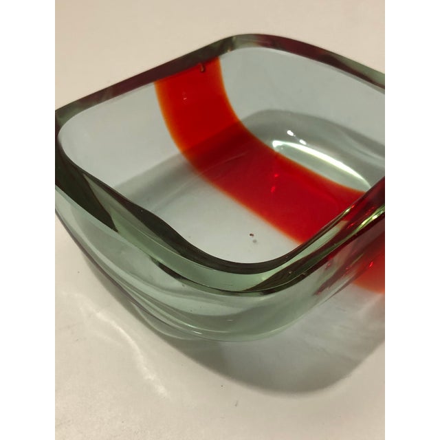 Mid 20th Century Murano Sommerso Alexandrite Glass Geode Bowl For Sale - Image 10 of 14