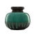 A beautiful bulbous ceramic vase by Scheurich West Germany, with green drip glaze, from the 1970's. Excellent condition!...