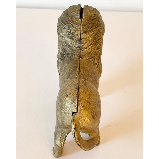 Early 20th Century Cast Iron Lion For Sale - Image 4 of 8