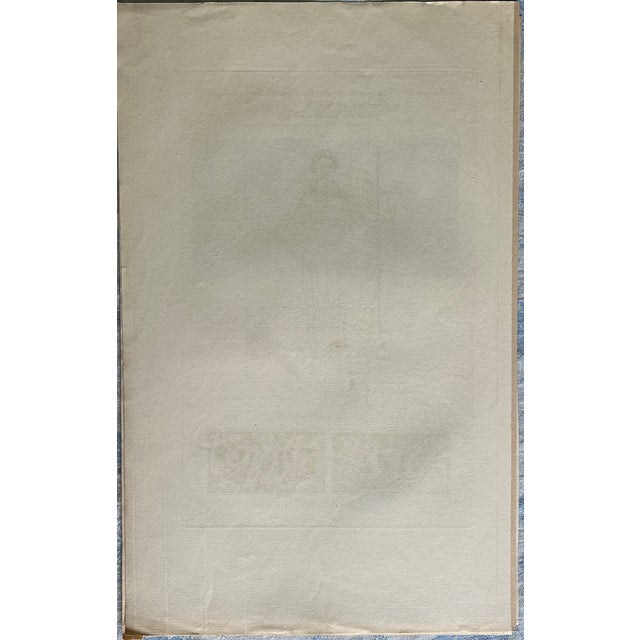 Mid 19th Century Mid 19th Century Etching Reproduction of Monument for Guillaume Le May by Nicolas Xavier Willemin For Sale - Image 5 of 5