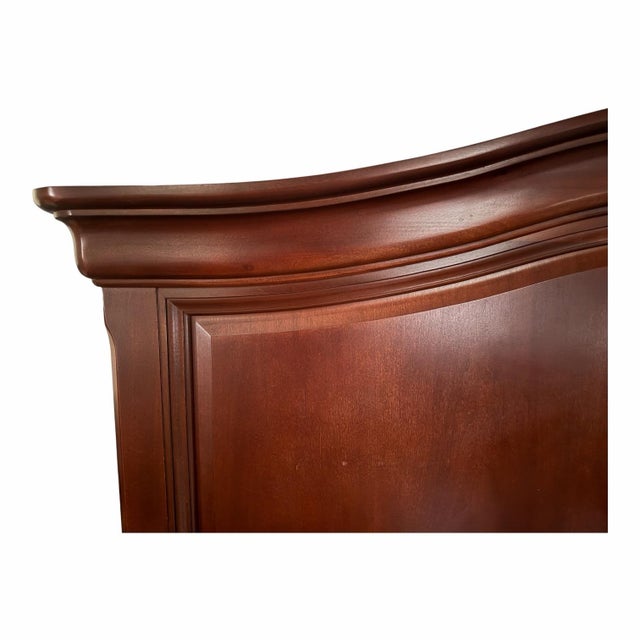 Thomasville Impressions Martinique Collection Queen Headboard in Cherry Wood For Sale In Richmond - Image 6 of 8