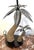 Metal Late 20th Century Pair of British Colonial Style Tole and Rope Double Palm Tree Lamps For Sale - Image 7 of 12