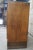 Brown 1980s Vintage Cherry Console Cabinet With Curio Display Glass Top Showcase For Sale - Image 8 of 11