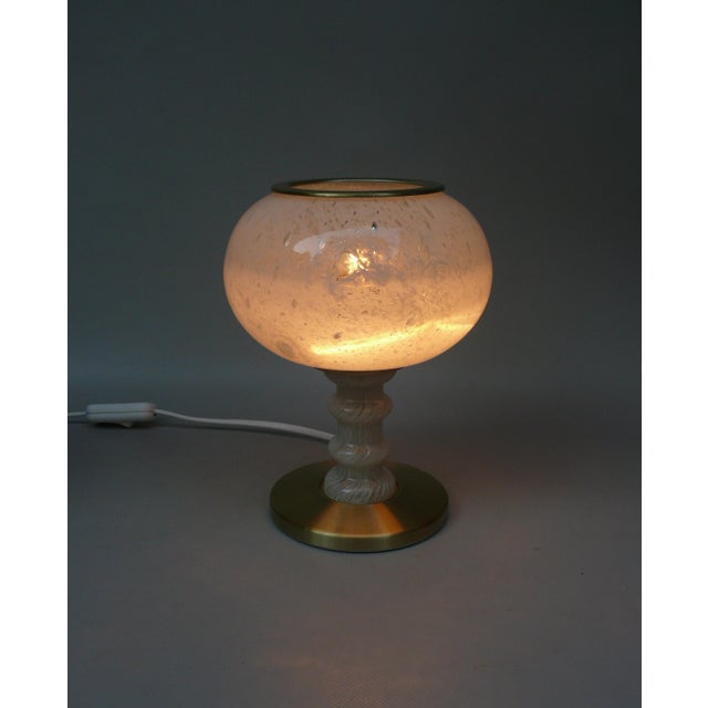 Vintage Table Lamps with Glass Lampshades from Doria Leuchten, 1960s, Set of 2 For Sale - Image 13 of 18