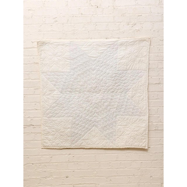 Mid 20th Century Diamond and Chevron Quilt For Sale - Image 5 of 7