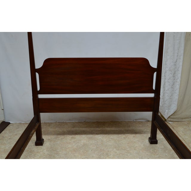 Henkel Harris Solid Mahogany Queen Poster Bed Chairish