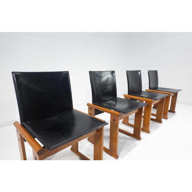 1960s Chairs attributed to Afra & Tobia Scarpa, Italy, 1960s, Set of 4 For Sale - Image 5 of 17