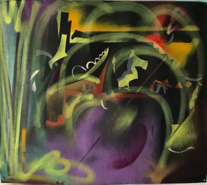Abstract Oil Painting Original by Erik Sulander 42x36