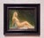 Figurative Reclining Nude in Green by Diego Glazer | Oil on canvas panel Nude figure seated against a dark background. For Sale - Image 3 of 5