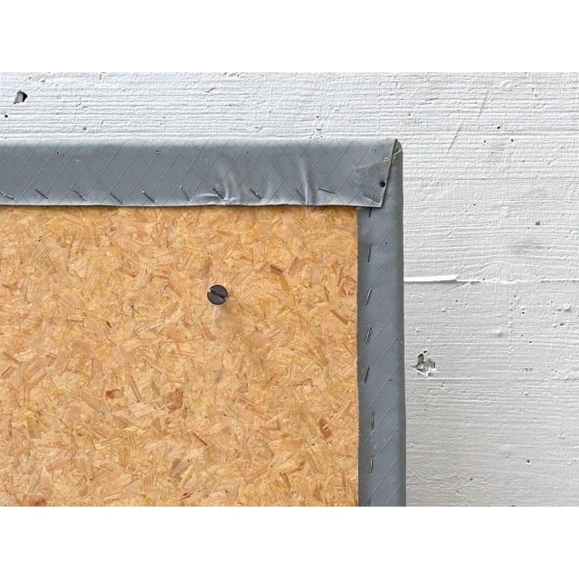Gray Vintage Wall-Mounted Coat Rack with Brass Hooks For Sale - Image 8 of 11