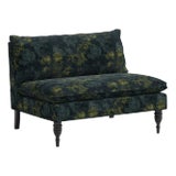 Robinson Loveseat in Verdure Navy For Sale