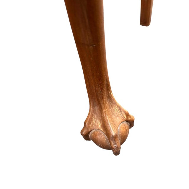 Early 20th Century Robert Mitchell Furniture Co. Colonial Revival Mahogany Hall Chair For Sale - Image 9 of 10