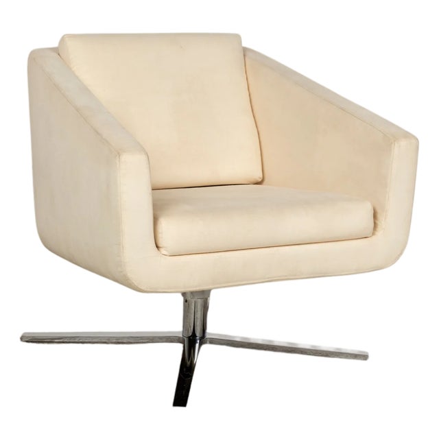 Pavlo Armchair in Cream Upholstery from FSM For Sale