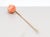 Vintage 10k Gold & Carved Coral Bead Stickpin For Sale - Image 10 of 12