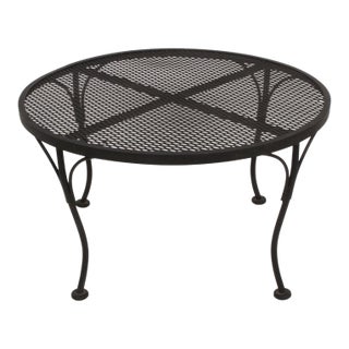Russell Woodard Mid-Century Modern Iron Coffee Table For Sale