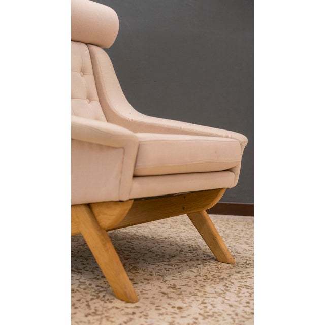 Set of Ox Armchair and Ottoman from Illum Wickelsø, Denmark, 1970s For Sale - Image 9 of 15