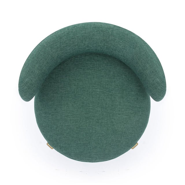 Margaret Green Performance Chenille Dining Chair For Sale In Los Angeles - Image 6 of 7