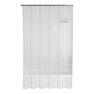 Clear Shower Curtain Liner Anti-Bacterial Peva 70x71 Water Repellent Mainstays For Sale