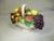 Mediterranean Vintage Capodimonte Ceramic Basket of Fruit For Sale - Image 3 of 8