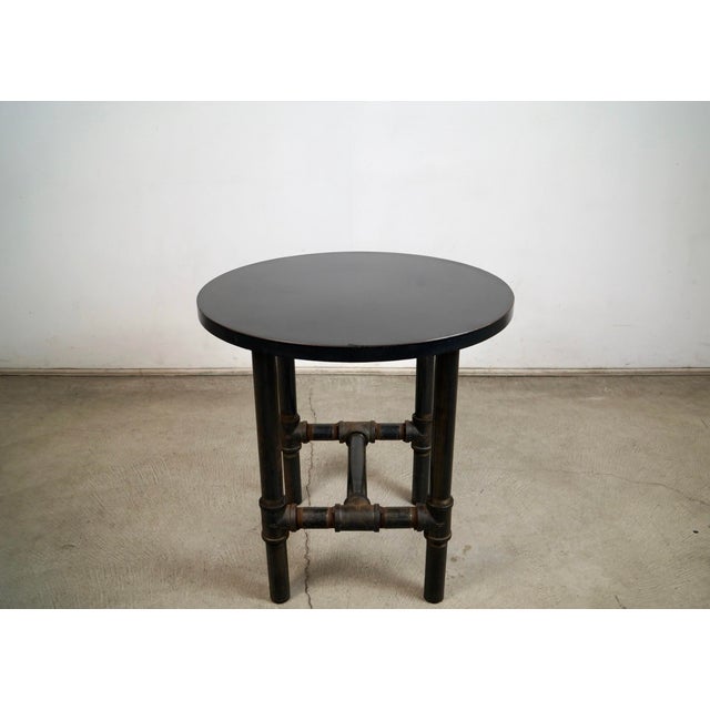 Unique industrial side table for sale. It's really solid and well made, and has a cool industrial design. It has...