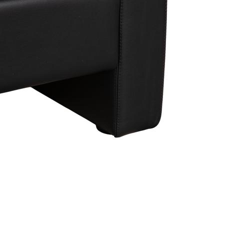 Conseta 3-Seater Sofa in Black Leather from Cor For Sale - Image 6 of 18