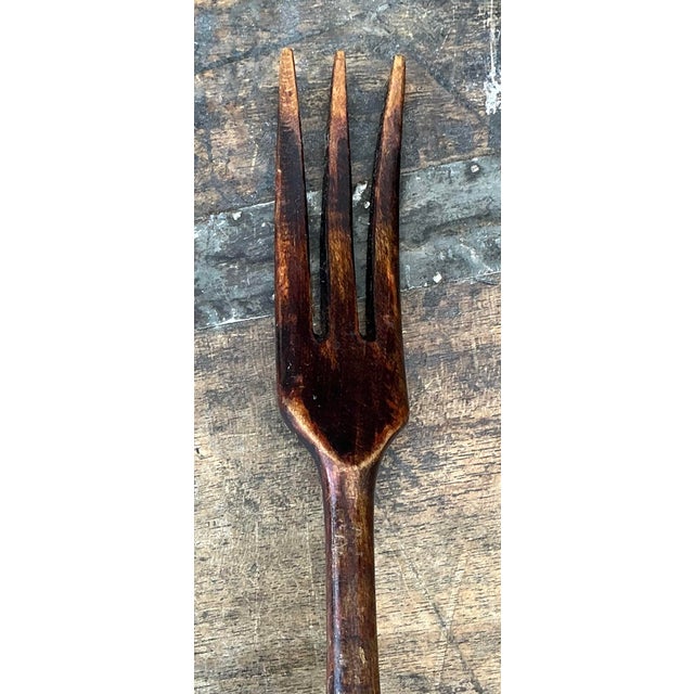 Vintage Sterling and Wood Salad Servers For Sale - Image 11 of 12