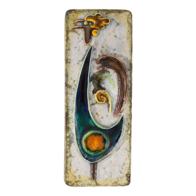 German Ceramic Wall Tile Plaque by Helmut Friedrich Schäffenacker For Sale