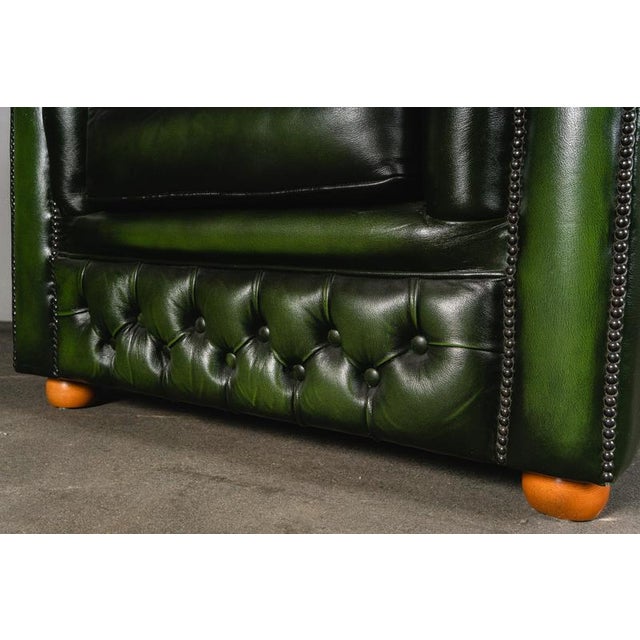 Vintage Chesterfield-Style Lounge Chair For Sale - Image 16 of 18