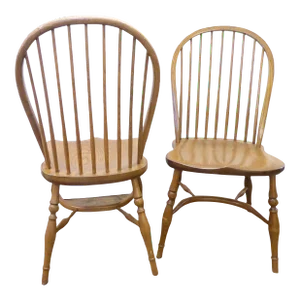 Vintage Windsor Side Chairs - a Pair