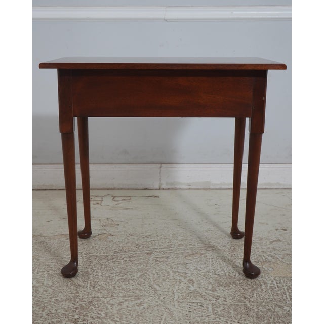 1990s Stickley Colonial Williamsburg Wa-1059 Mahogany 3 Drawer Console Table For Sale - Image 15 of 18
