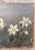 19th Century Country Primitive Rustic Naive Oil Painting of Narcissus or Daffodil Flowers For Sale - Image 4 of 8