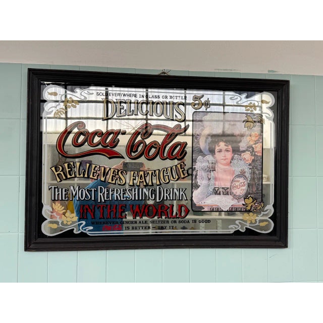 Vintage Coca Cola Advertising Mirror, 1980s | Chairish