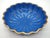 1930s Art Deco Sapphire Glazed Flower Bowl with Fish by Arthur Percy for Upsala Ekeby Gefle, 1930s, Set of 2 For Sale - Image 5 of 15